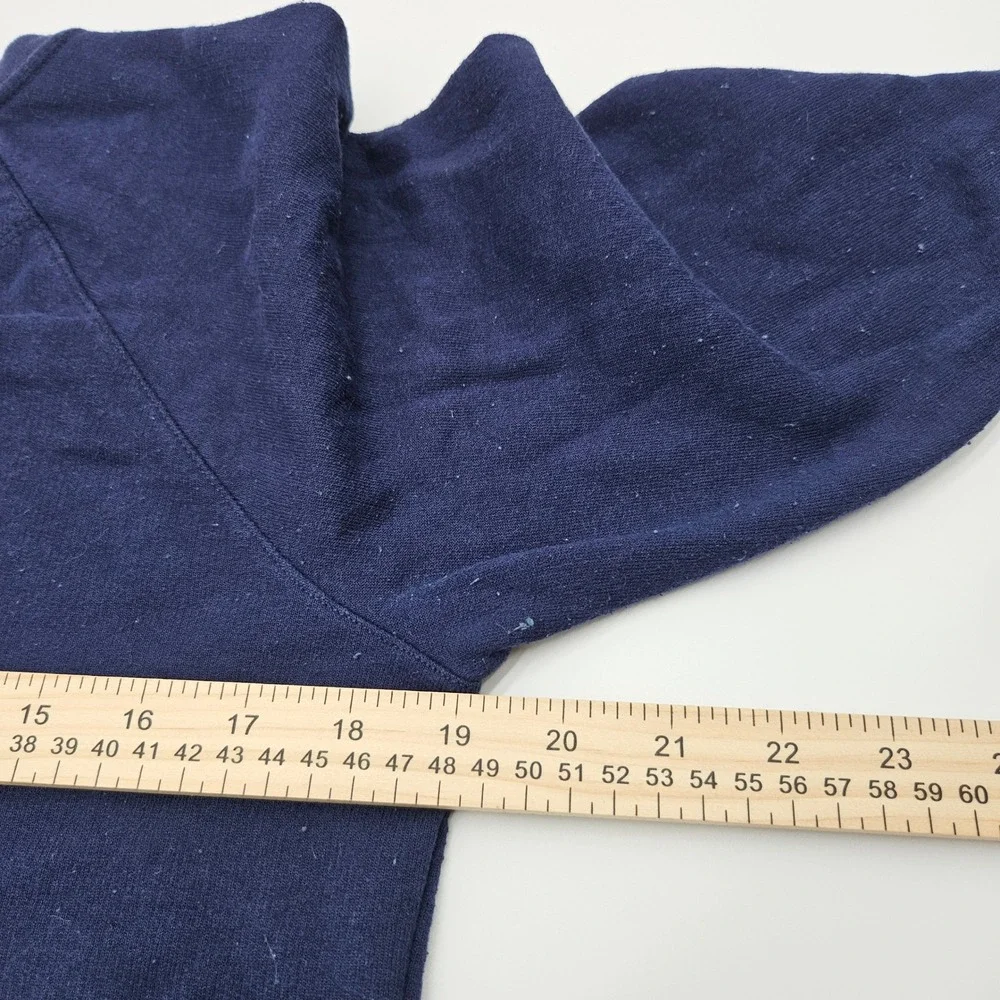 Champion Navy Blue Crewneck Sweatshirt Classic‎ Logo Ringer Style Size S